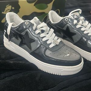 Bape Shoes - Black and Gray sz: 8.5